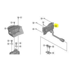 Support Shimano STEPS BM-E8010 Pour Connecteur De Batterie 300mm