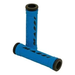 Poignées Massi Comp Double Density Gel Bleu Noir