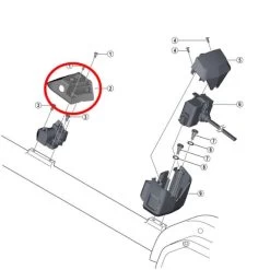 Support Supérieur Shimano STEPS Pour Batterie E-6010