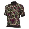 ALE Maillot Alé Off-Road Gravel Woodland Manche Courte Vert Gris Lilas Noir