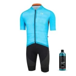 Équipement Finisseur Pro Climber Sierra Bleu Noir + Lessive DPV Apparel Care 750 Ml