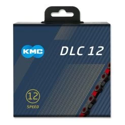 Chaîne KMC DLC12 12V 126 Maillons Noir Rouge