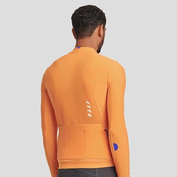 Maillot MAAP Force Pro Manche Longue Orange Clair – Image 3