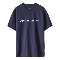 T-shirt MAAP Evade Manche Courte Bleu Marine Blanc
