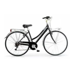 Vélo Urbain MBM Central 28" 6V Noir Brillant Femme