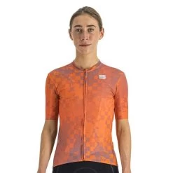 Maillot Sportful Rocket Manche Courte Orange Lilas Femme