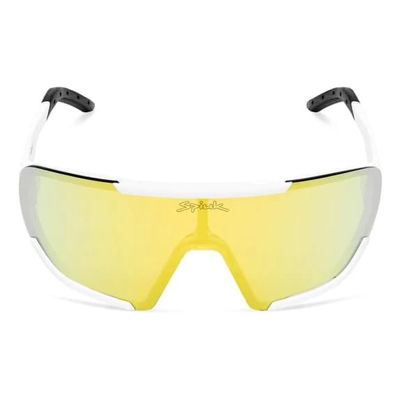 Lunettes Spiuk Nebo Blanc Avec Verres à Effet Miroir Jaune – Image 2