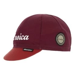 Casquette Santini Eroica Ruby Bordeaux