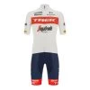 Santini Équipement Trek-Segafredo 2022 Fan Line Blanc Rouge - Coupe Classic