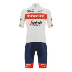 Santini Équipement Trek-Segafredo 2022 Fan Line Blanc Rouge - Coupe Classic