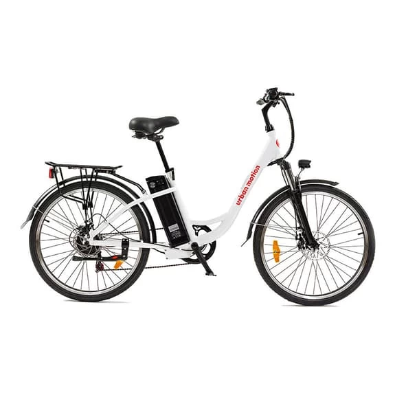 Vélo électrique Urban Motion Touring 26" 36V 10AH Blanc