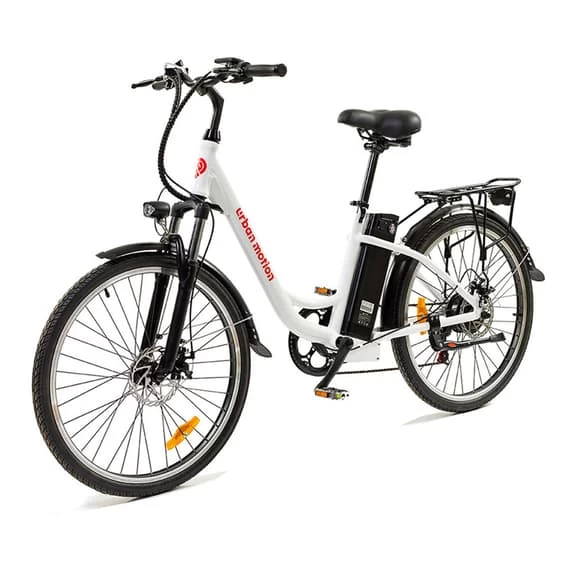 Vélo électrique Urban Motion Touring 26" 36V 10AH Blanc – Image 2