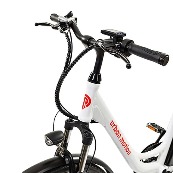 Vélo électrique Urban Motion Touring 26" 36V 10AH Blanc – Image 4