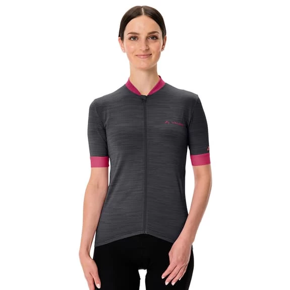 Maillot Vaude Kuro Manche Courte Noir Violet Femme – Image 3