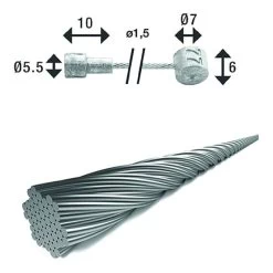 Câble De Frein XLC BR-X88 1.5 - 2250 Mm